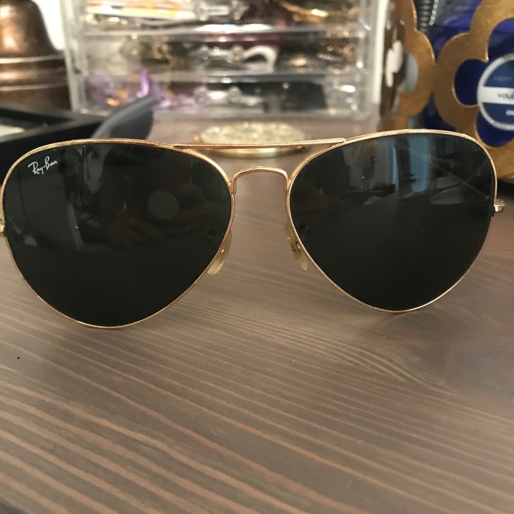 Raybans oversized aviators